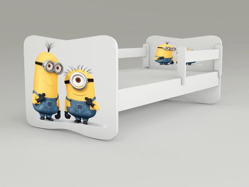 Detská posteľ s odnímateľnými zábranami Minions